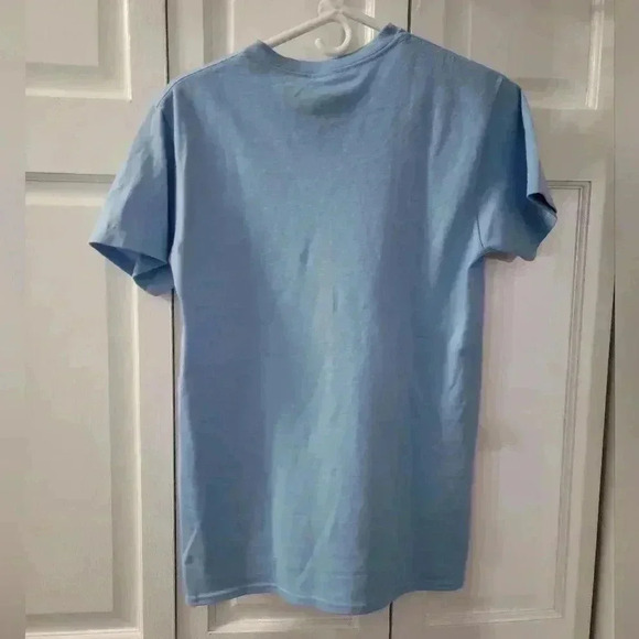 Philcos JEEP SPIRIT COTTON GRAPHIC T-SHIRT IN LIGHT BLUE Sz Small - Picture 3 of 4